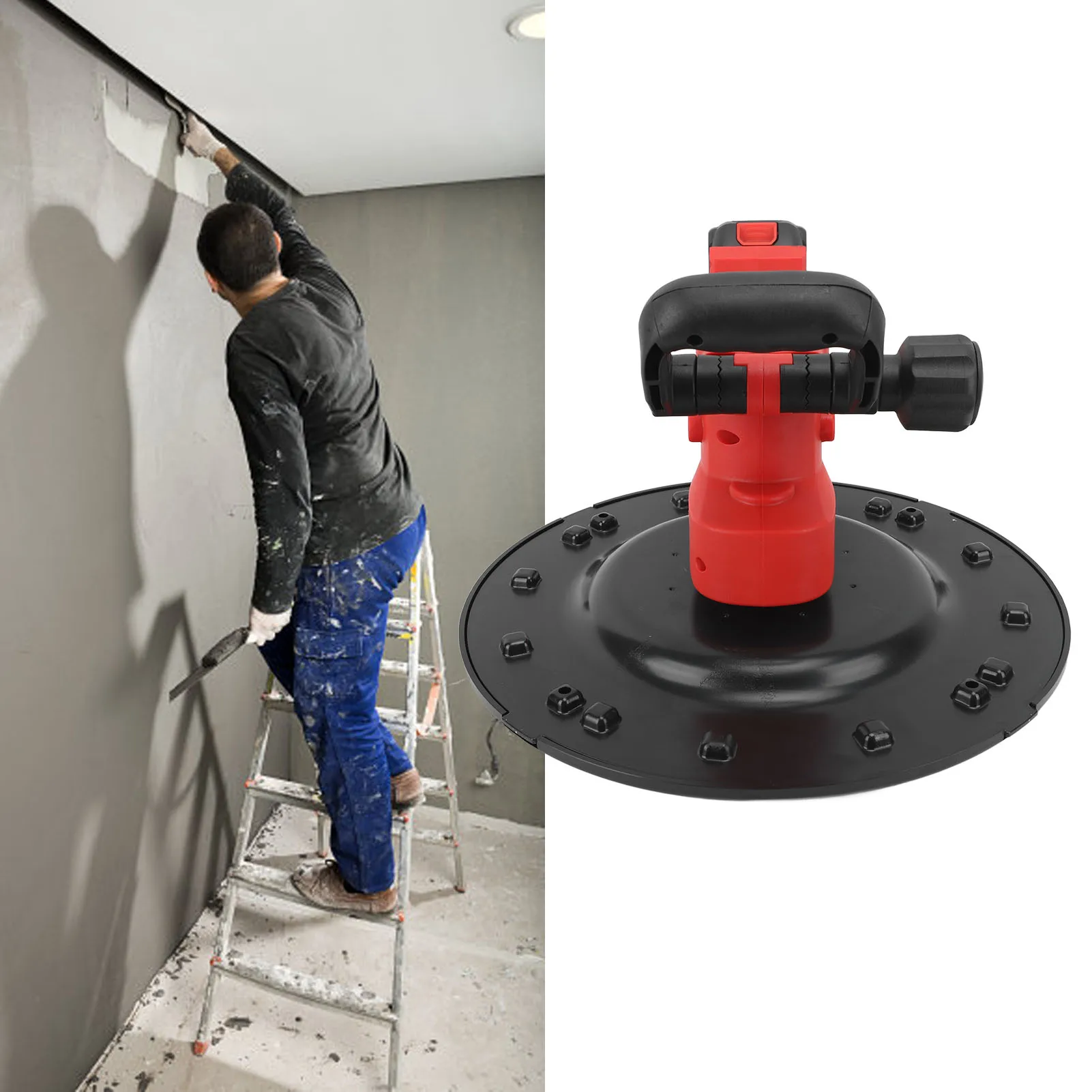 

Concrete Wall Grinder Electric Trowel 6 Levels 38cm Cement Mortar Wall Soothing Polishing Machine for Decoration Trowel Machine