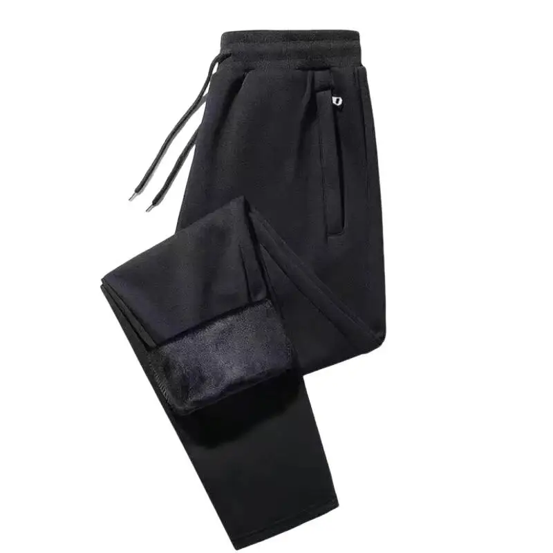 メンズ服スウェットパンツ新しい秋冬ベルベット多用途服メンズストレートレッグパンツカジュアルスウェットパンツ弾性パンツ
