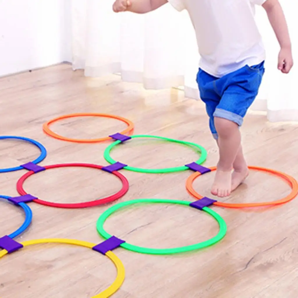 Hopscotch Rings Game with Connectors Hopscotch Game for Kid Toddlers School