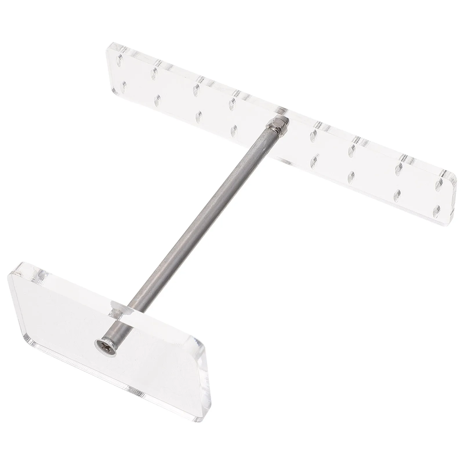 

1Pcs T Shape Jewelry Display Stand for Earrings Necklaces Desktop Organizer Sturdy Acrylic Jewelry Storage Rack Gift Ready