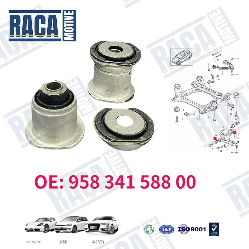 

For Porsche Cayenne front lower arm rubber sleeve controlarm bushing 95834158800 958 341 588 00