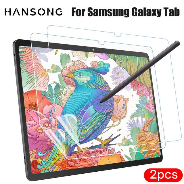 2 sztuki papierowego ochraniacza ekranu do Samsung Galaxy Tab S9 S8 S7 S6 S6 Lite S5E S4 A8 A7 Lite A 10.1 10.5 Filmowy ochraniacz ekranu