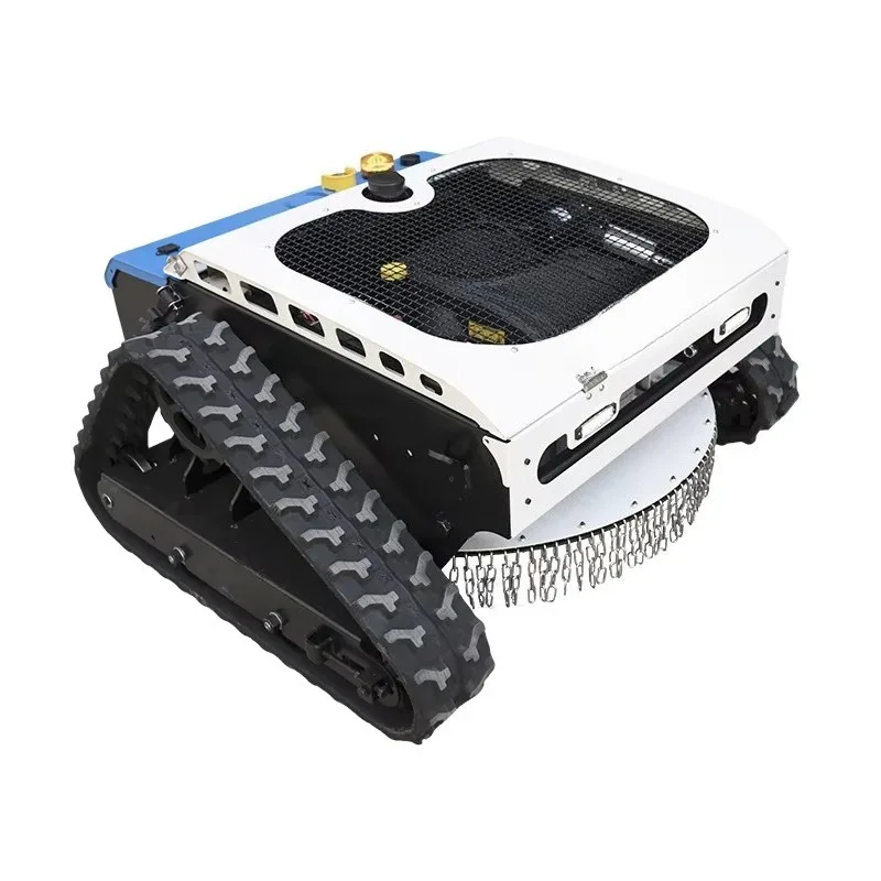 Tracked Lawn Mower Good Terrain Adaptability Efficient Grass Cutting Machine Hillside Green Belt Maintenance Stable Operation