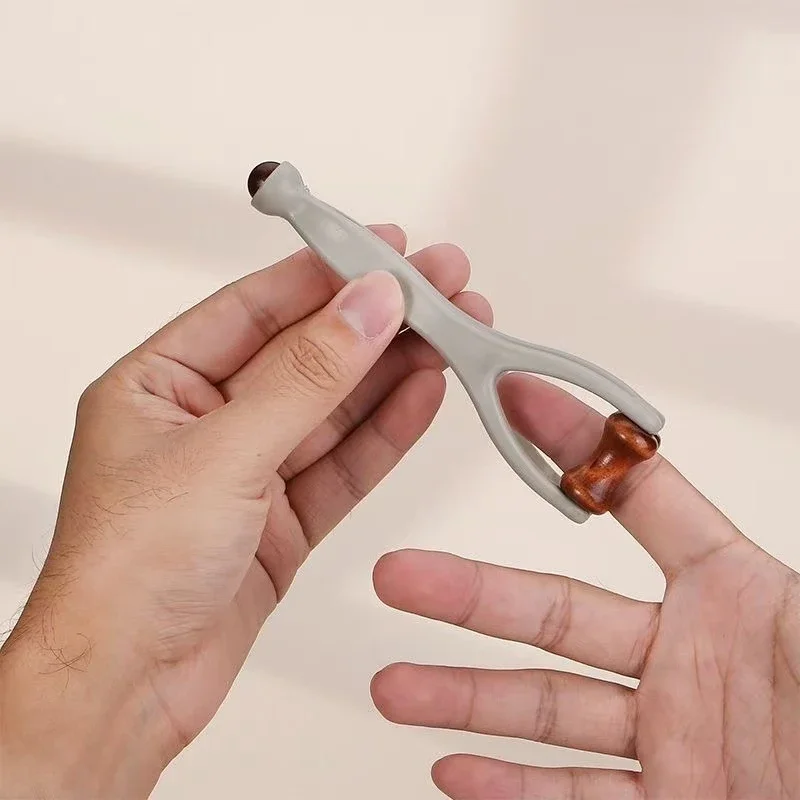 Double Row Roller Finger Massager Portable Hand Relax Tool Relieve Finger Fatigue Home Office Massage Device