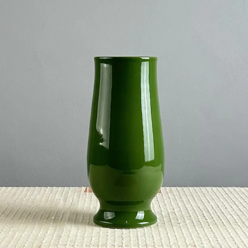 for Jingdezhen Modern Simple Ceramic Green Vase with Dried Flowers and Simulated Flowers Entrance Flower Decoration