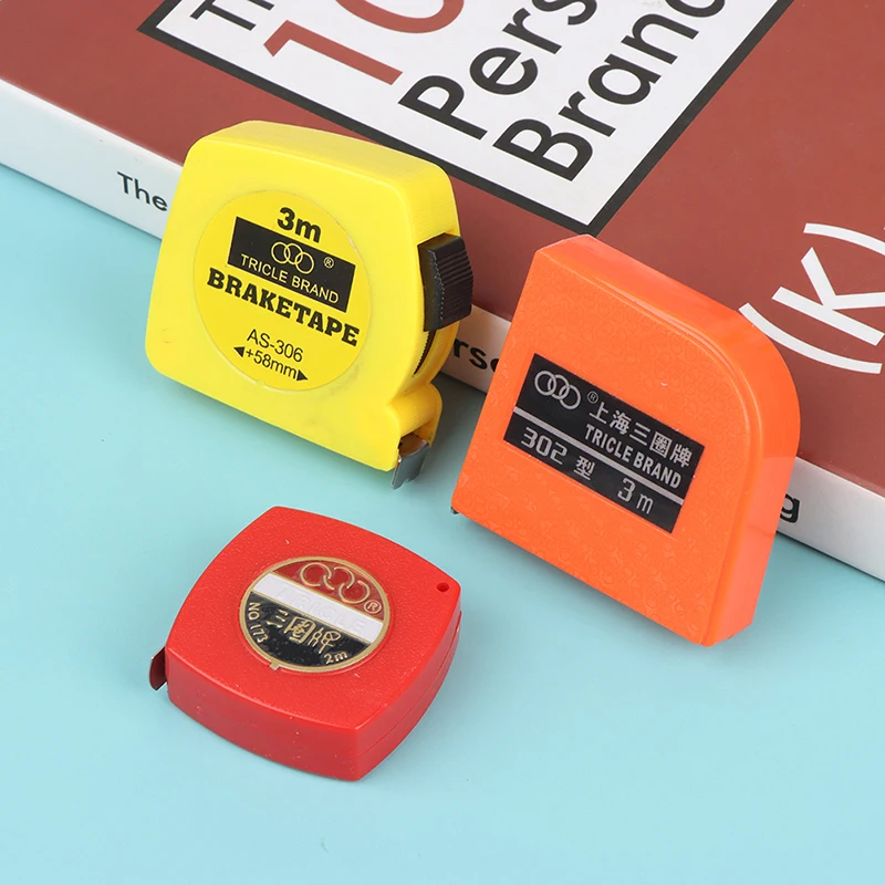 New-1PC 2Meters Retractable Ruler Tape Portable Mini Metal Pull Ruler Tape Measure
