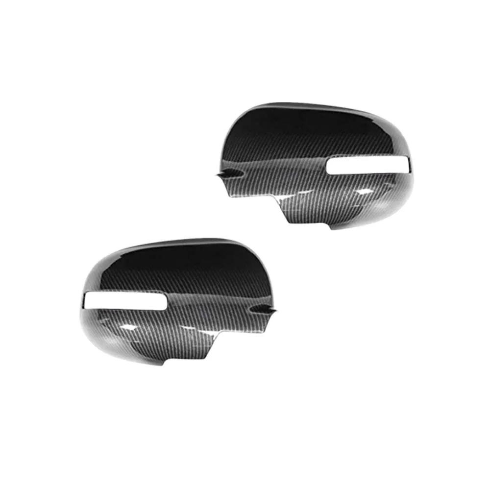 اكسسوارات السيارات غطاء مرآة الباب لميتسوبيشي أوتلاندر 2013-2020 كروم الفضة ألياف الكربون سيارة أعواد تزيين