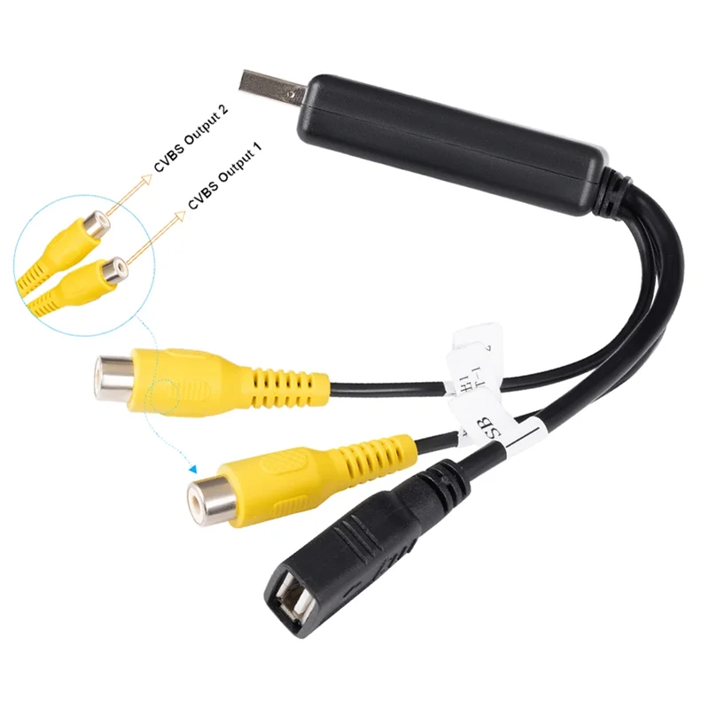 JY-For Android System USB Interface إلى RCA Video Out محول راديو السيارة مشغل الوسائط المتعددة إخراج فيديو AV