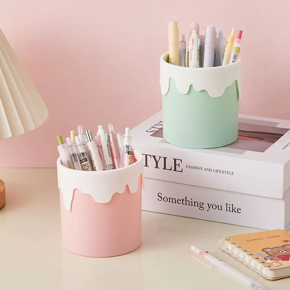 Interesting Snail Pen Holder Student Multi-functional Pencil Storage Box Makeup Brush Tabletop Storage Stationery Organizer