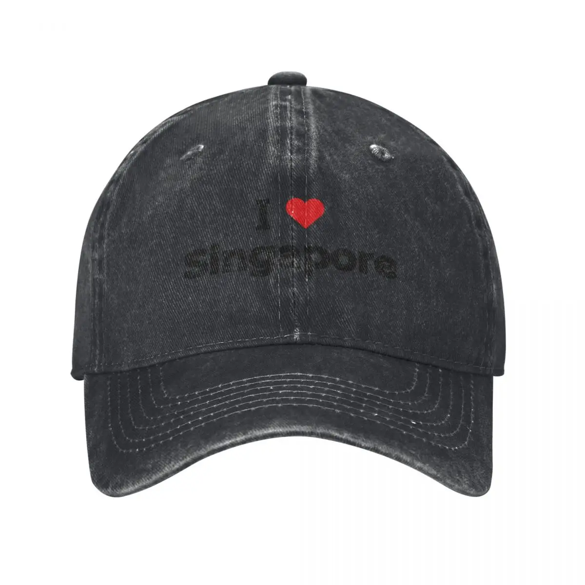 I love Singapore Baseball Cap Cosplay black Golf Hat Man Girl'S Hats Men's