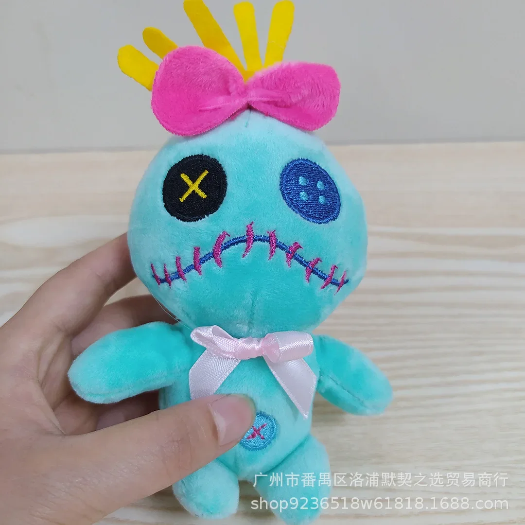 Stitch Disney Lilo & Stitch Anime Figure Ohana Scrump Cute peluche ciondolo borsa portachiavi portachiavi giocattolo per bambini regali di compleanno