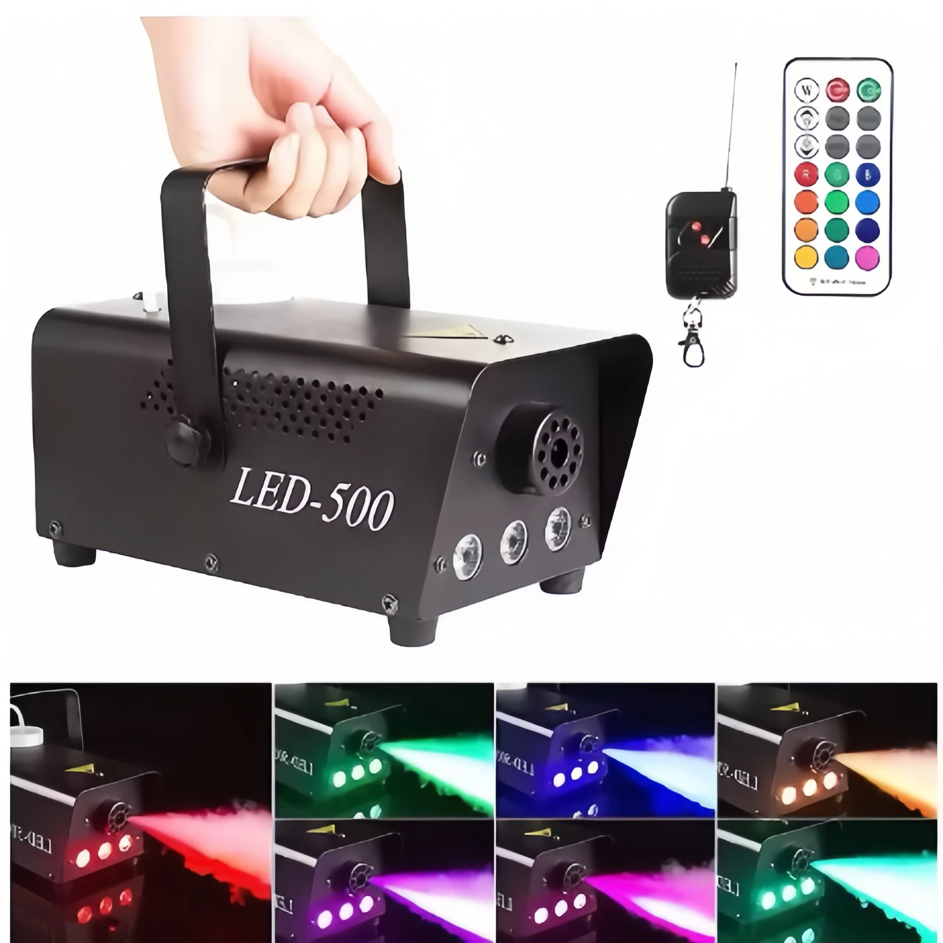 BOTAI LED 500 واط اختيار الألوان كامل آلة الضباب بار الزفاف KTV غرفة آلة الضباب التحكم عن بعد #6