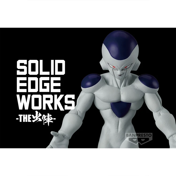 Original BANDAI BANPRESTO Dragon Ball SOLID EDGE WORKS Frieza PVC Anime Figures Action Figure Model Toys Christmas Gifts