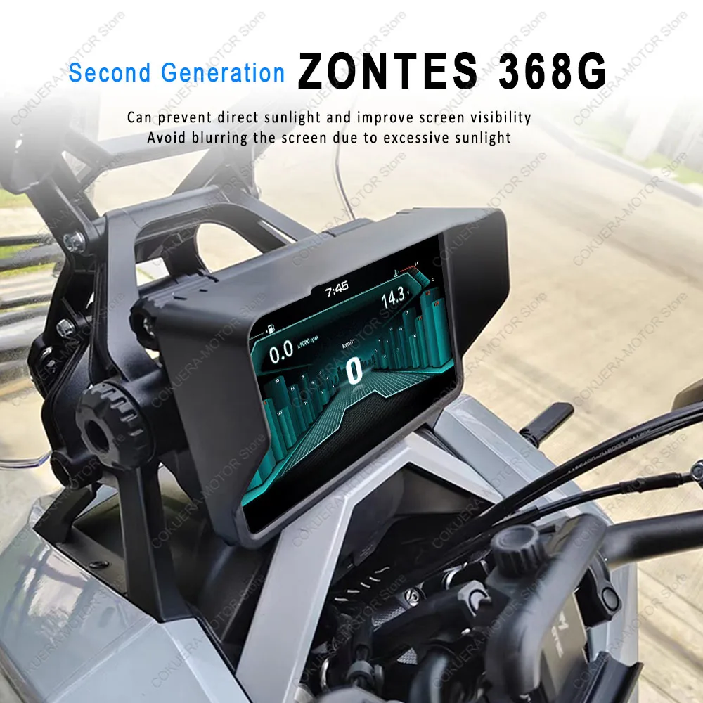 Embedded Instrument Shield Bezel for ZONTES 368G Motorcycle Anti-scratch Dashboard Trim Cover