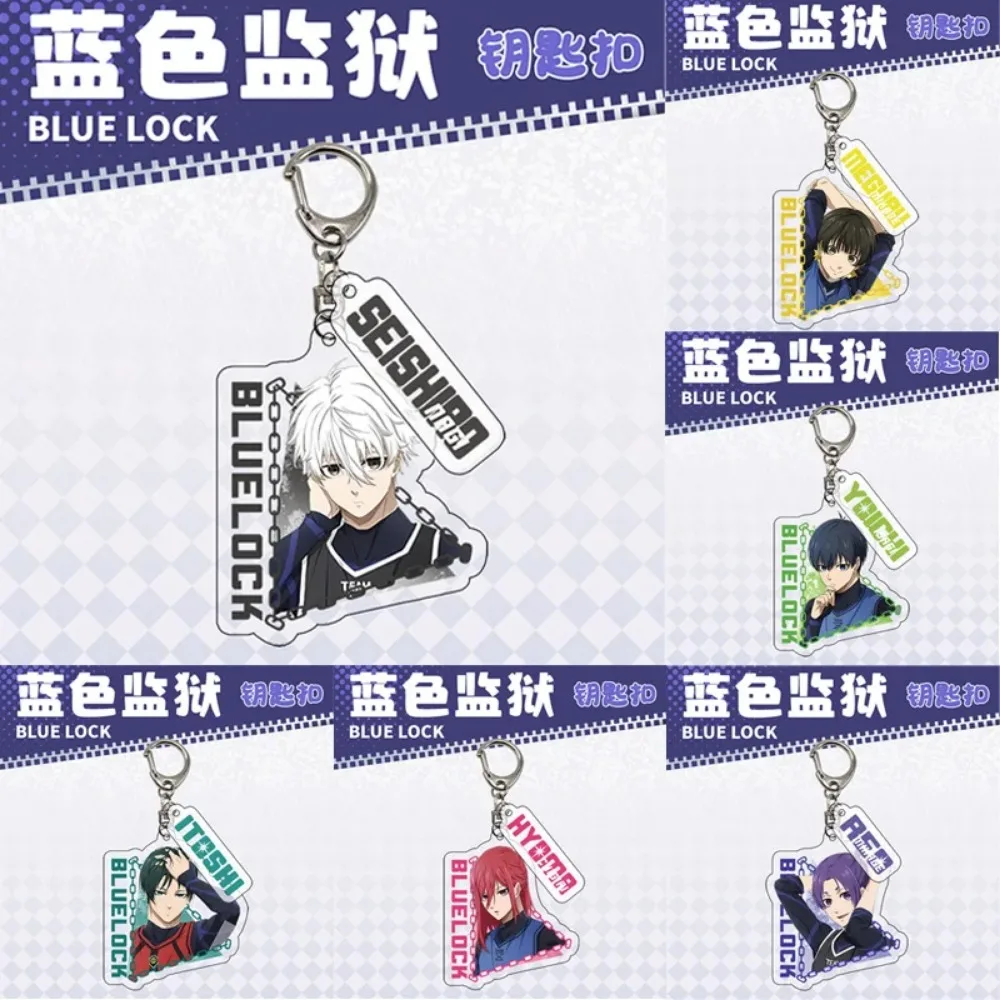 Cartoon Anime Isagi Yoichi Seishiro Nagi Cosplay Sleutelhanger Accessoires Anime Personages Hanger Cosplay Sieraden Cadeau