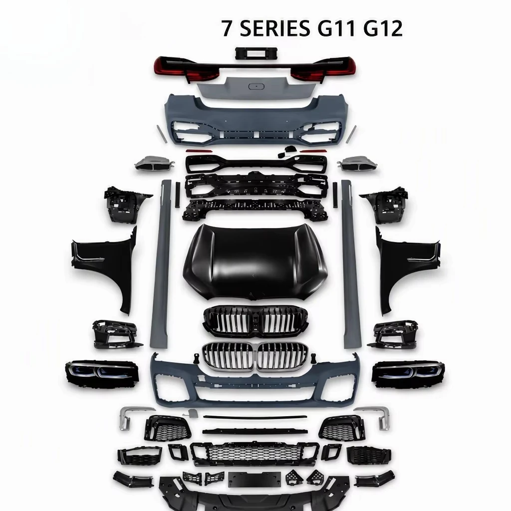 Old to New  for 7 SERIES G11 G12 Pre UPGRADE G11 G12 LCI M Sport Front Rear Car Bumper Headlights Hood Body Kit