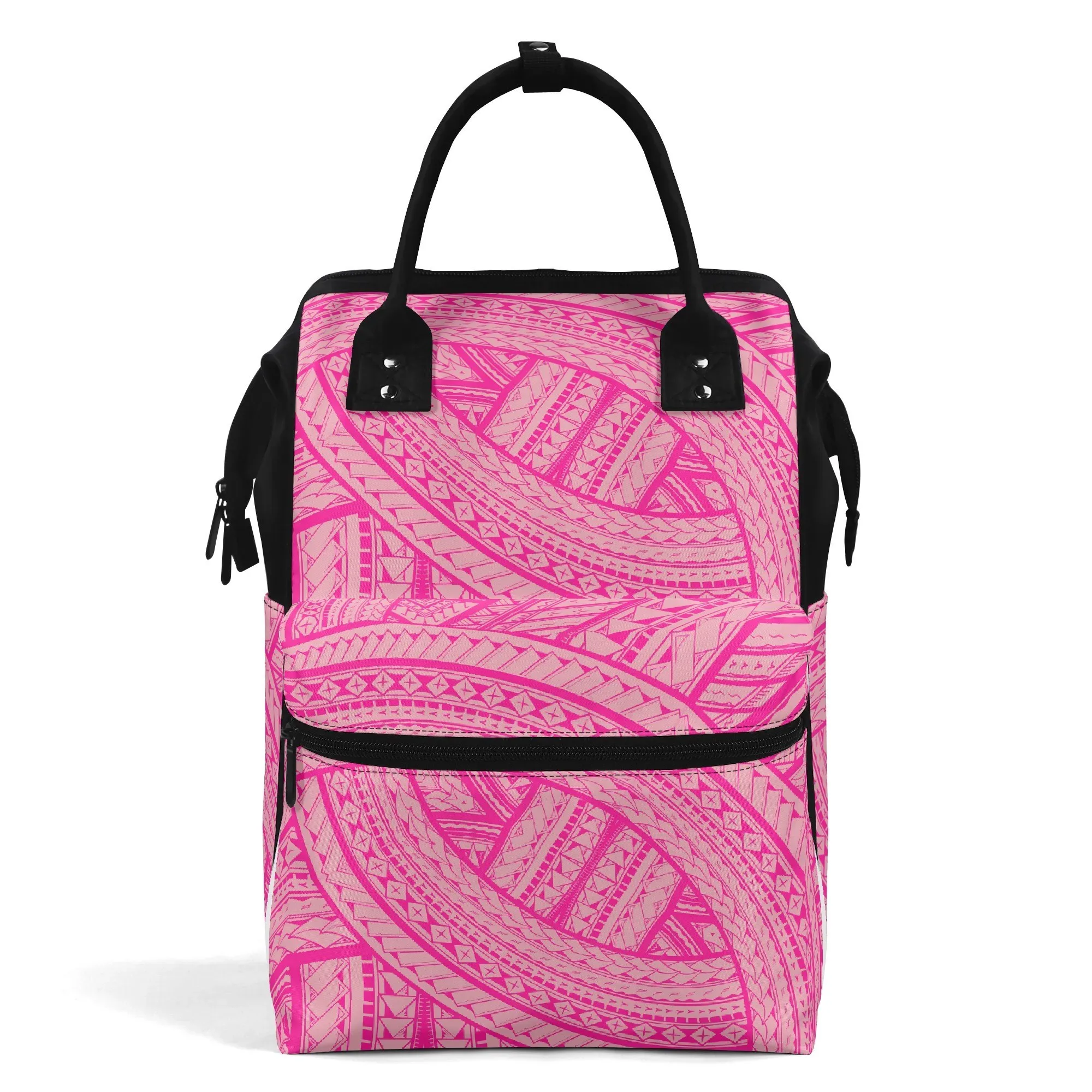 

Школьная сумка большой вместимости с принтом в полинезийском стиле, сумка с двойным плечом и утконосом, настраиваемая сумка с двойным краном