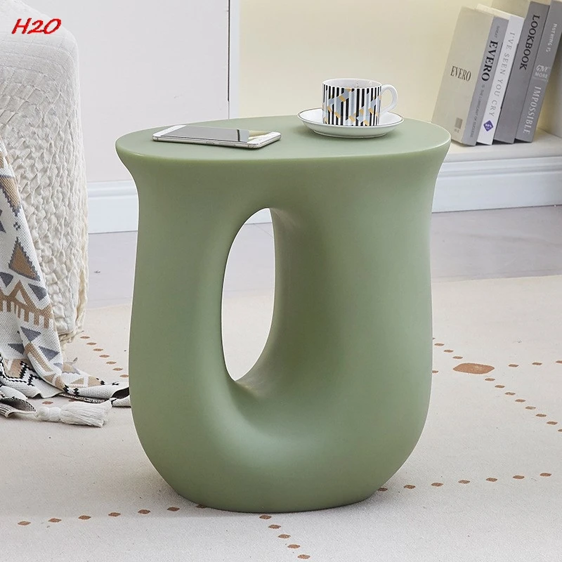 H2O Vento Creme Sala Mesa de Café Dopamina, Pequeno Sofá Lado, Creative U-Shaped Armazenamento Canto, Ins Designer