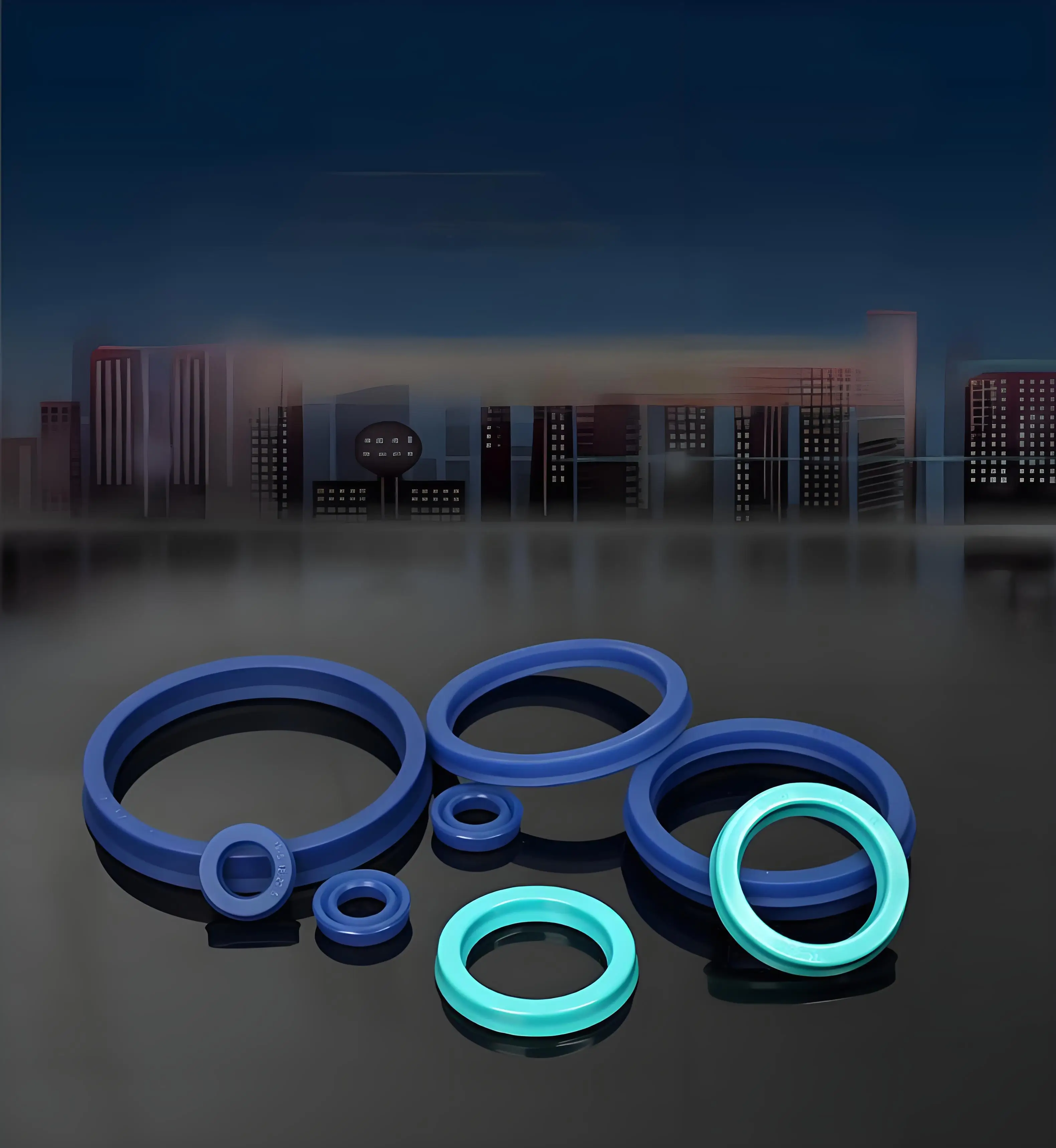 ID18mm-22mm Thickness 4mm-10mm UN/UHS/UNS Y Type Ring Polyurethane (PU) Hydraulic Oil Seal Cylinder Piston Sealing Ring Gasket