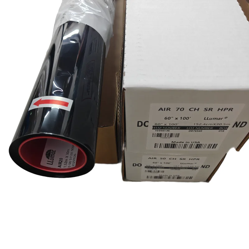 99% UV Blocking Rate Car Window Film American LLumar Window Film 50CM*30M*ROLL Car Window Black Tinted Solar Film
