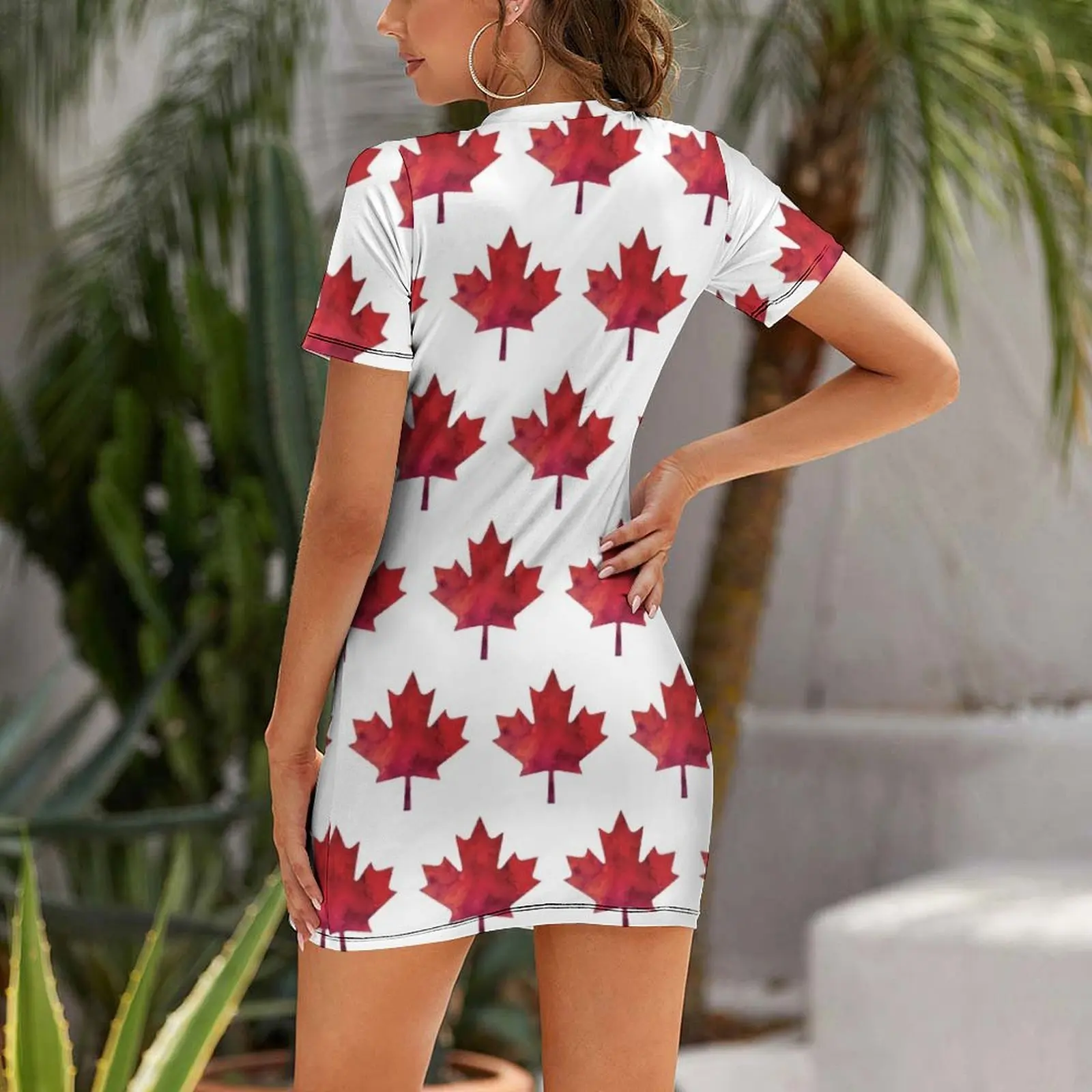 Canada Day Watercolour Maple L - Summer Clothing Women Canada 评论和价格