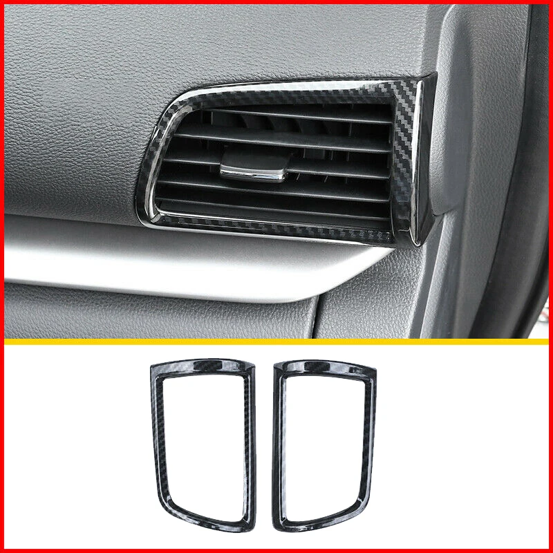 For Mitsubishi Eclipse Cross 2018-2020 Carbon Fiber Front Left Right Side Air Condition Vent Outlet Cover Trim Frame