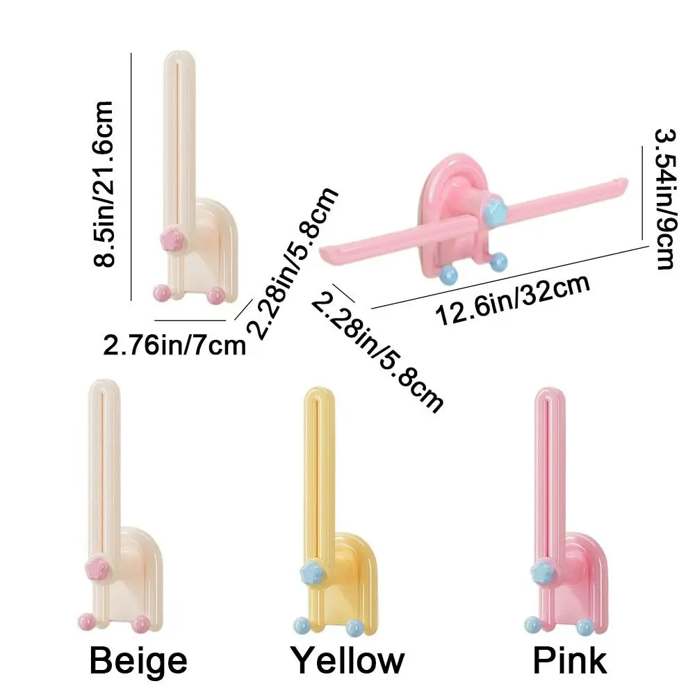 2Pcs Plastic Hairband Storage Hook Space Saving L-Shape Hair Rope Storage Rack Waterproof Scrunchies Storage Rack Kitchen