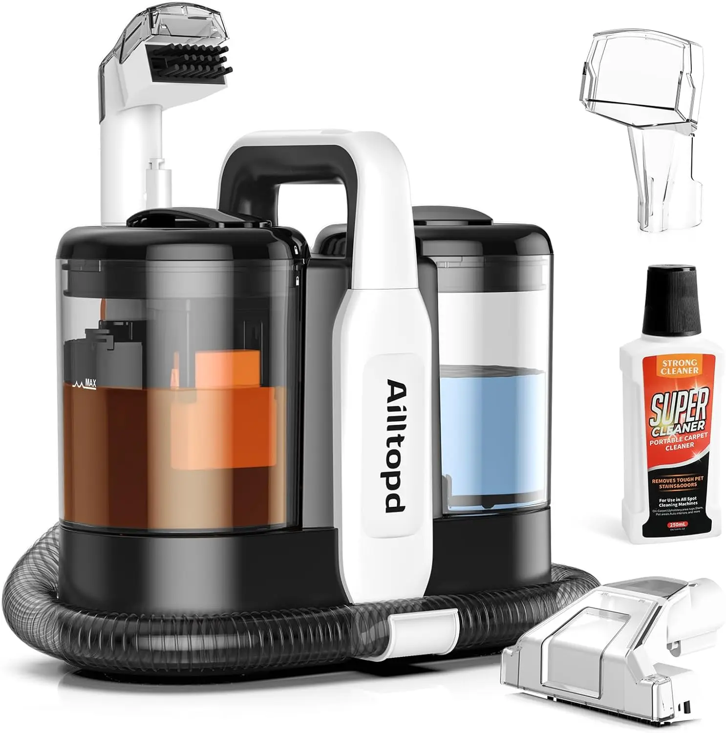 

Портативный очиститель пятен для ковров и обивки, мощное всасывание и средство для удаления пятен, глубокая очистка ковров, автомобильных сидений, домашних животных, ста