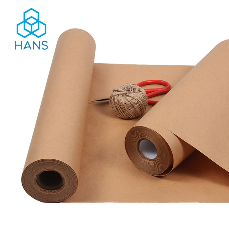 Brown Kraft Paper Ideal for Gift Wrapping Packing Roll for Moving Art Craft Shipping Floor Covering Wall 100% Recycled Material