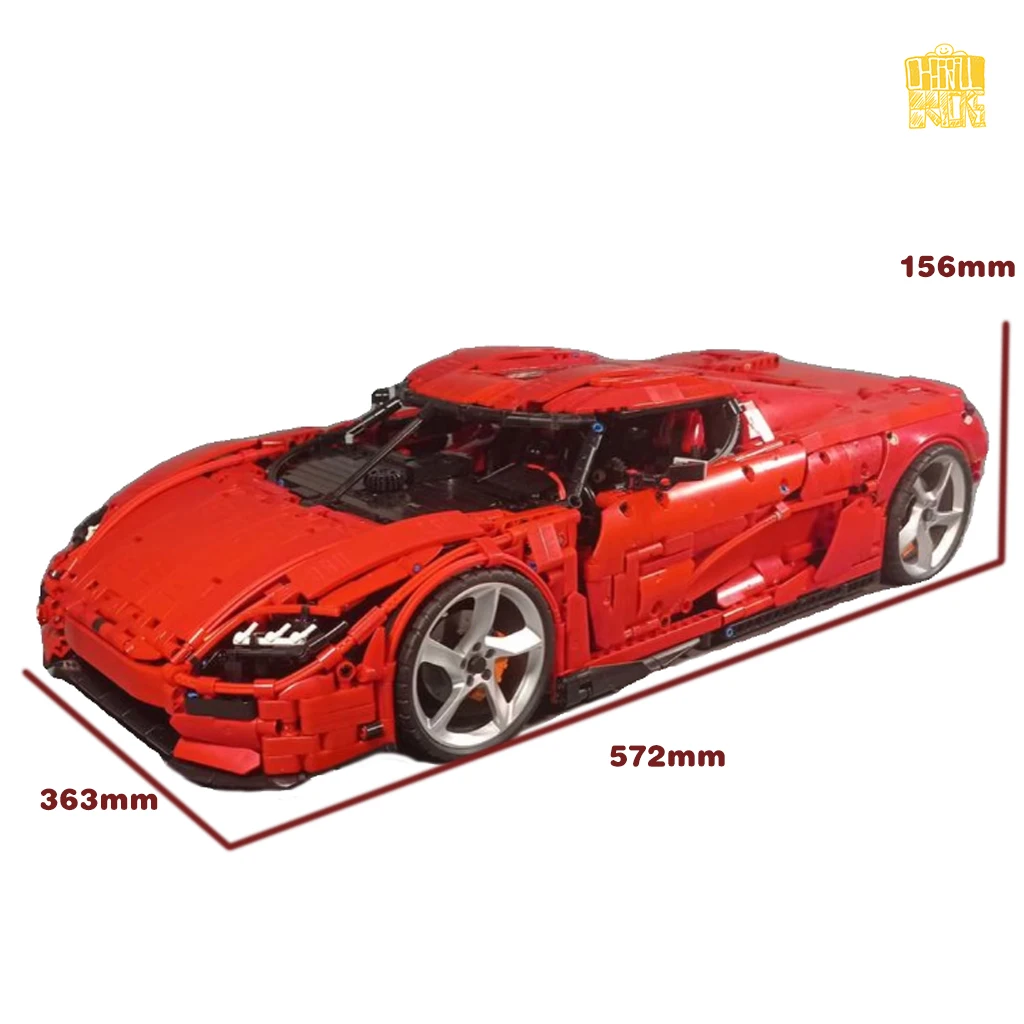 MOC-161672 850-Supercar modello con disegni PDF Building Blocks mattoni bambini educativi giocattoli fai da te regali di natale di compleanno