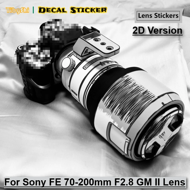 

For Sony FE 70-200mm F2.8 GM II 2D Version Lens Sticker Vinyl Wrap Film Coat SEL70200GM2 70-200 2.8 F/2.8 GM2 GMII OSS