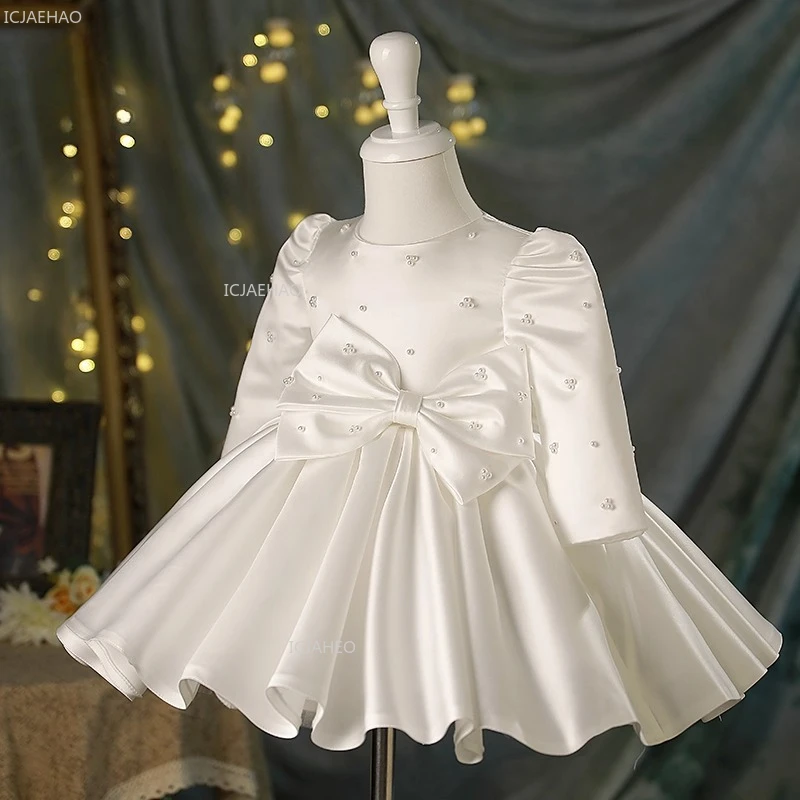 New Children Girls Flower Girl Wedding Dress Kids Birthday Princess Performance Host Formal Dresses Gown for First Year Piano