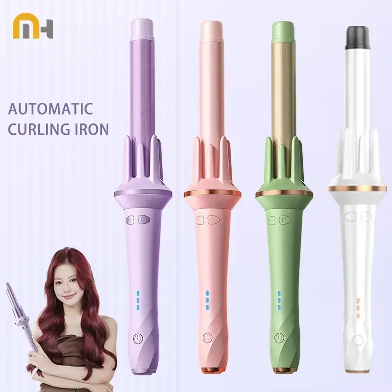 

MinHuang 28/32mm Automatic Hair Curler Large Wave Curling Iron Tongs Temperature Adjustable Anion Fast Heating Styling Curlers