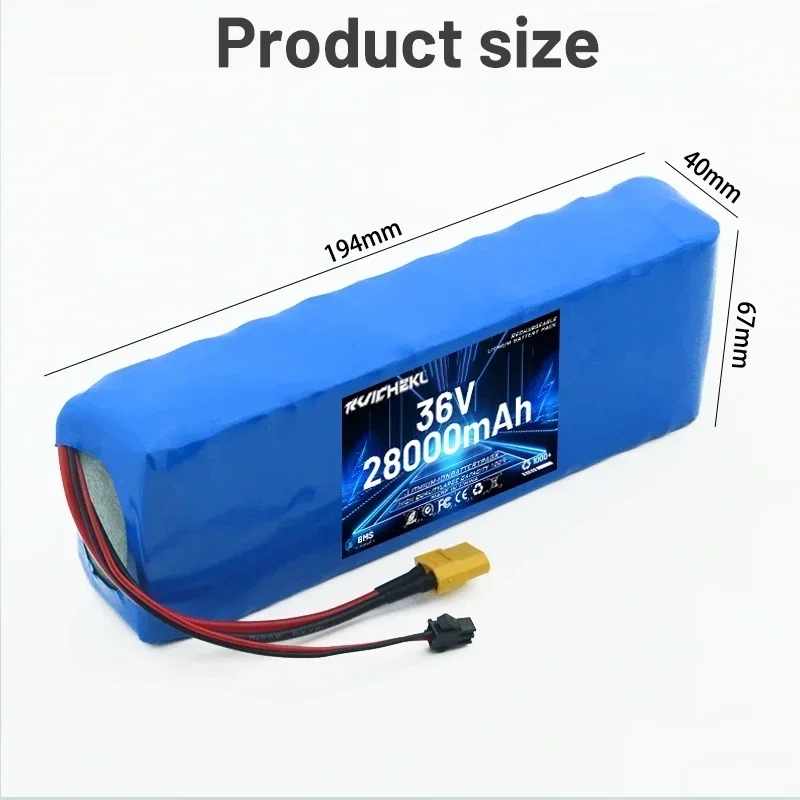 36V outdoor battery 10S2P 36V 20000mAh 36V Motorized scooter battery Li Motorized scooter 500W Motorized scooter battery