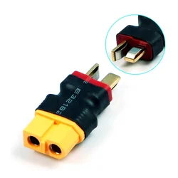 T Male Plug To Xt60 Male / T Female Plug To Xt60 Female Adapter For Rc Helicopter Quadcopter Lipo Battery Plug Connector