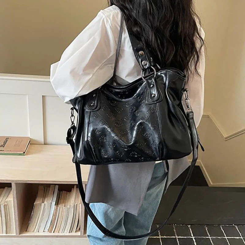 Ladies' Handbag 2026 New Commuter Large Capacity Tote Bag Casual Minimalist High Aesthetic Shoulder Bags