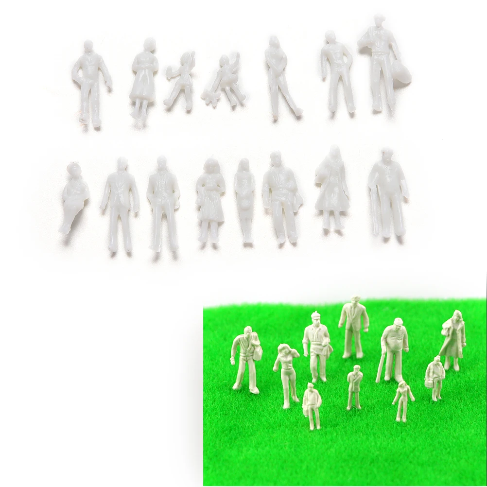 1:50 1:100 scale model miniature white figures Architectural model human scale HO model ABS plastic peoples