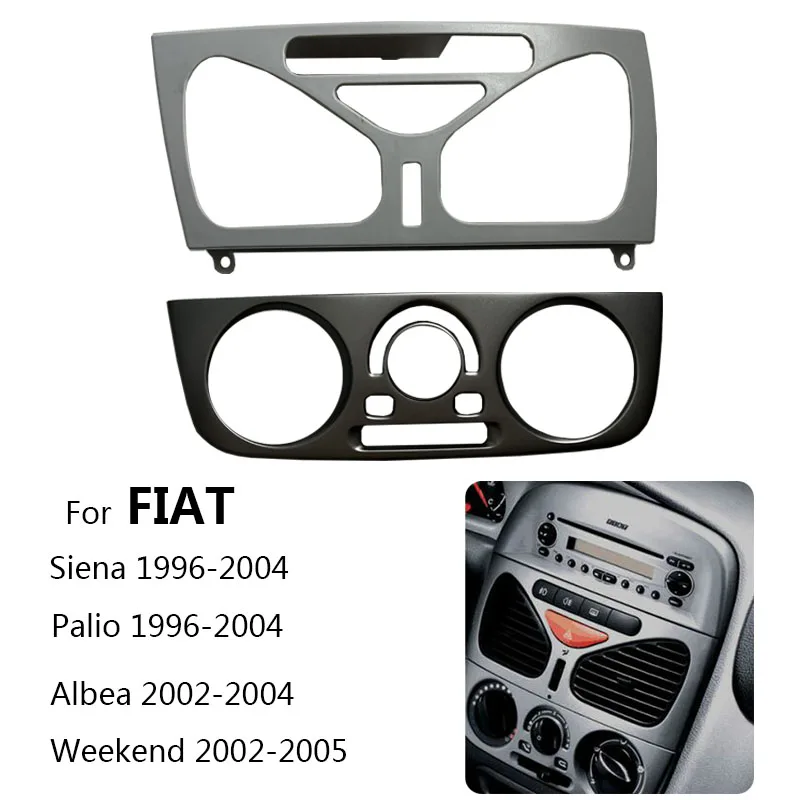 Panel de salpicadero de Control Central para coche, Kit de marco de salida de aire acondicionado para FIAT Siena/Palio 1996-2004/Albea/ Weekend