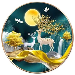 5D Diamond Painting Moonlight Elk DIY Diamond Art Embroidery Gift Office Living Room Home Decoration Diamond Cross Stitch Kits