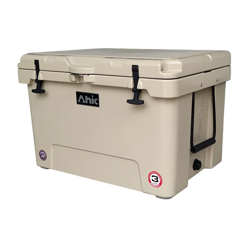 OEM Factory 75L Boat-Shape Insulated Fishing Cooler Box Large Outdoor Camping Portable Waterproof Hard Food Thermal Letter