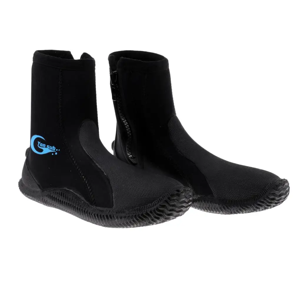 Warm Neoprene Diving Boots 5mm Thick Anti Slip Water Sport Shoes Snorkel Sneaker for Fishing Swimming Kayaking