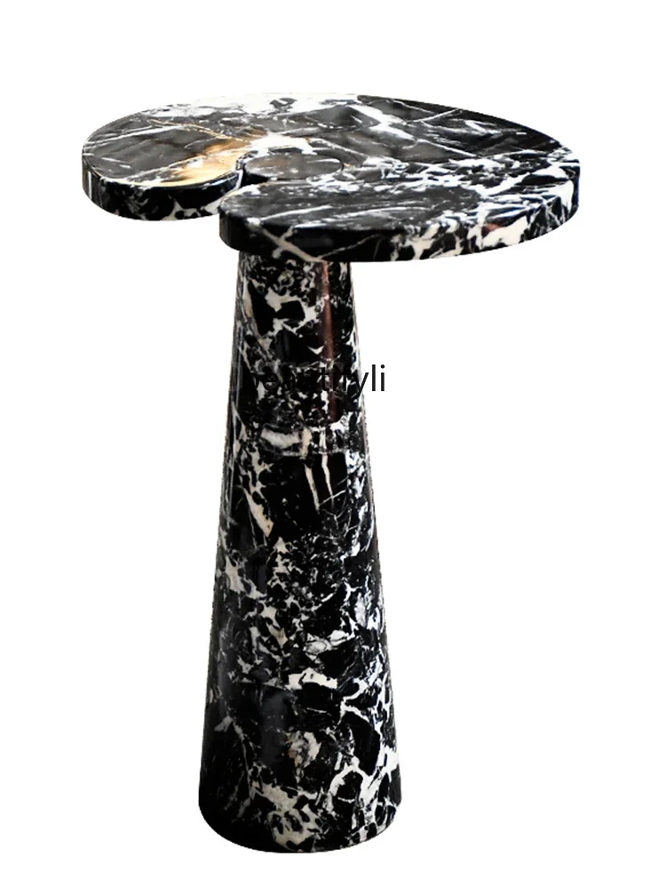 

NEW Nordic simple living room sofa edge a few natural, black luxury stone marble corner table customization