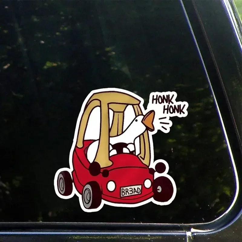 Funny Honk Goose Vinyl Sticker Water Resistant Durable Decal for Car Gadget Decor Birthday Gift Idea