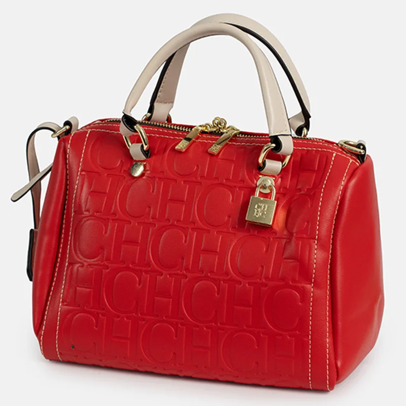 ch!iiibag チーバッグ Square Boston CH New Exquisite Handbag Spring and Summer High-quality Letter