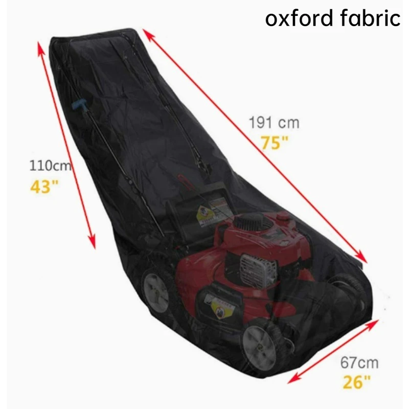 1PC Lawn mower cover waterproof heavy duty Protected Covering for Push Mower Dust Cover Outdoor Garden Equipment Sunscreen