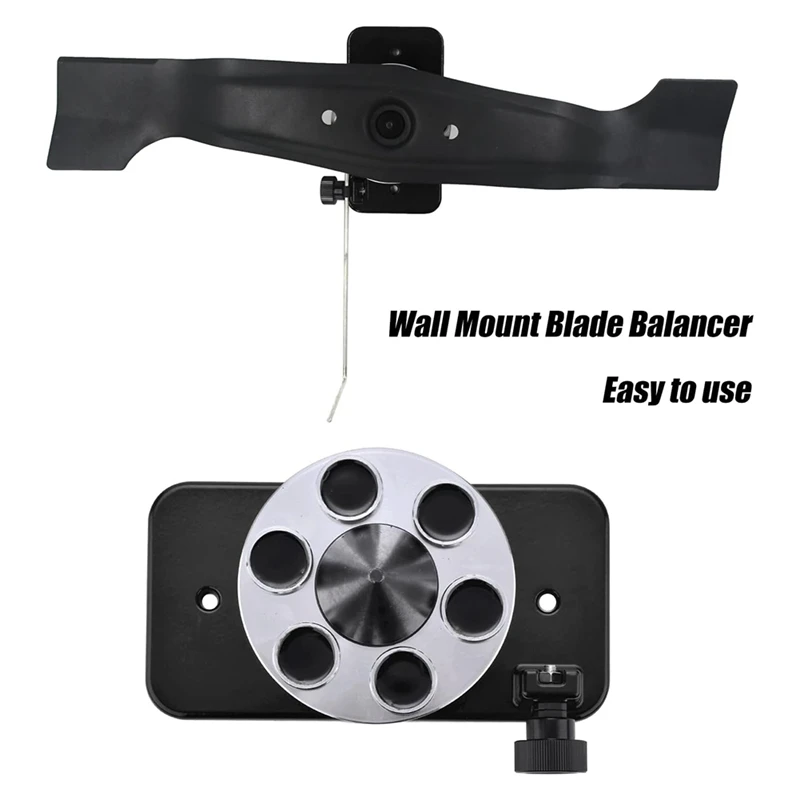 Blade Balancer Replace for 339075B Lawn Mower Blade Balancer Magnetic Wall Mount 42-047 Black