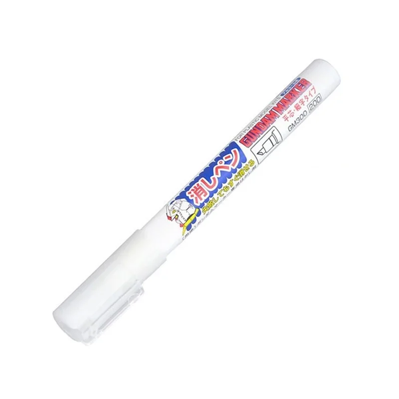 Pen Marker Permeating Pen Oily Paint Pen para Plastic Model Kit Preto Cinza e Marrom Gm300 Gm301 Gm302 Gm303 Mr.hobby-eraser