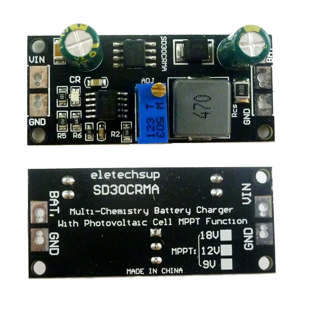 MPPT 1A 3.2V 3.7V 3.8V 7.4V 11.1V 14.8V Lithium Battery Charger Module for 9V 12V 18V Solar panels