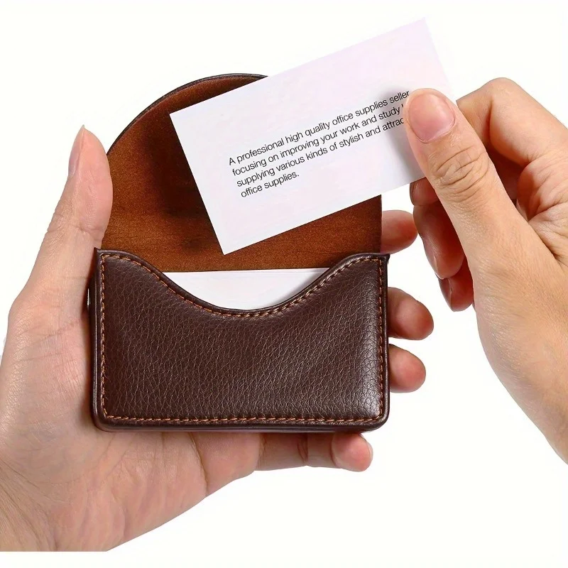 Creative Business Card Case, Magnetic Business Card Holder for Men and Women