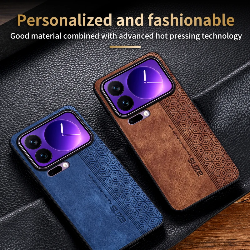 For Xiaomi 17 Pro Max Luxury Leather Case Cover Xiaomi 17 Pro Fall Resistance Lens Protection Mobile Phone Coques for Xiaomi 17